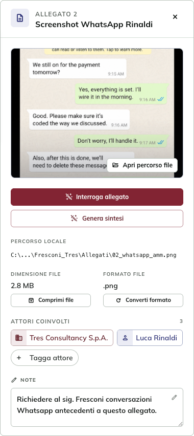 Attachment details